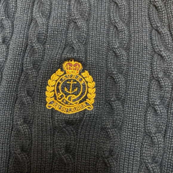 Ralph Lauren sweater navy blue! Size medium. Unisex - Picture 3 of 4